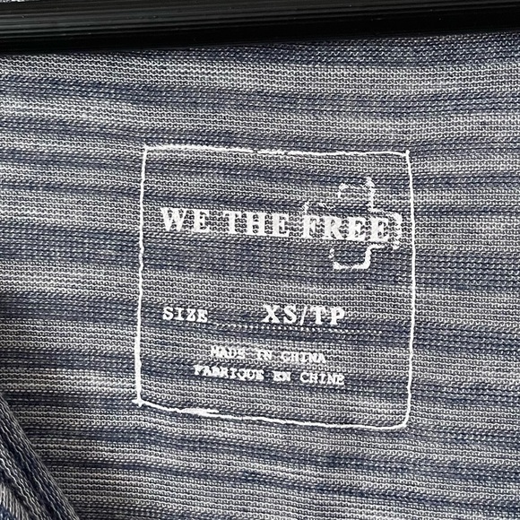 Free People Battenburg Stripe Tee - Picture 3 of 4